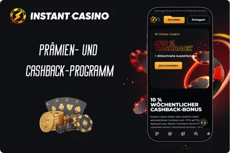 Instant Casino Prämien- und Cashback-Programm